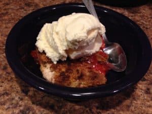 rhubarb dump cake
