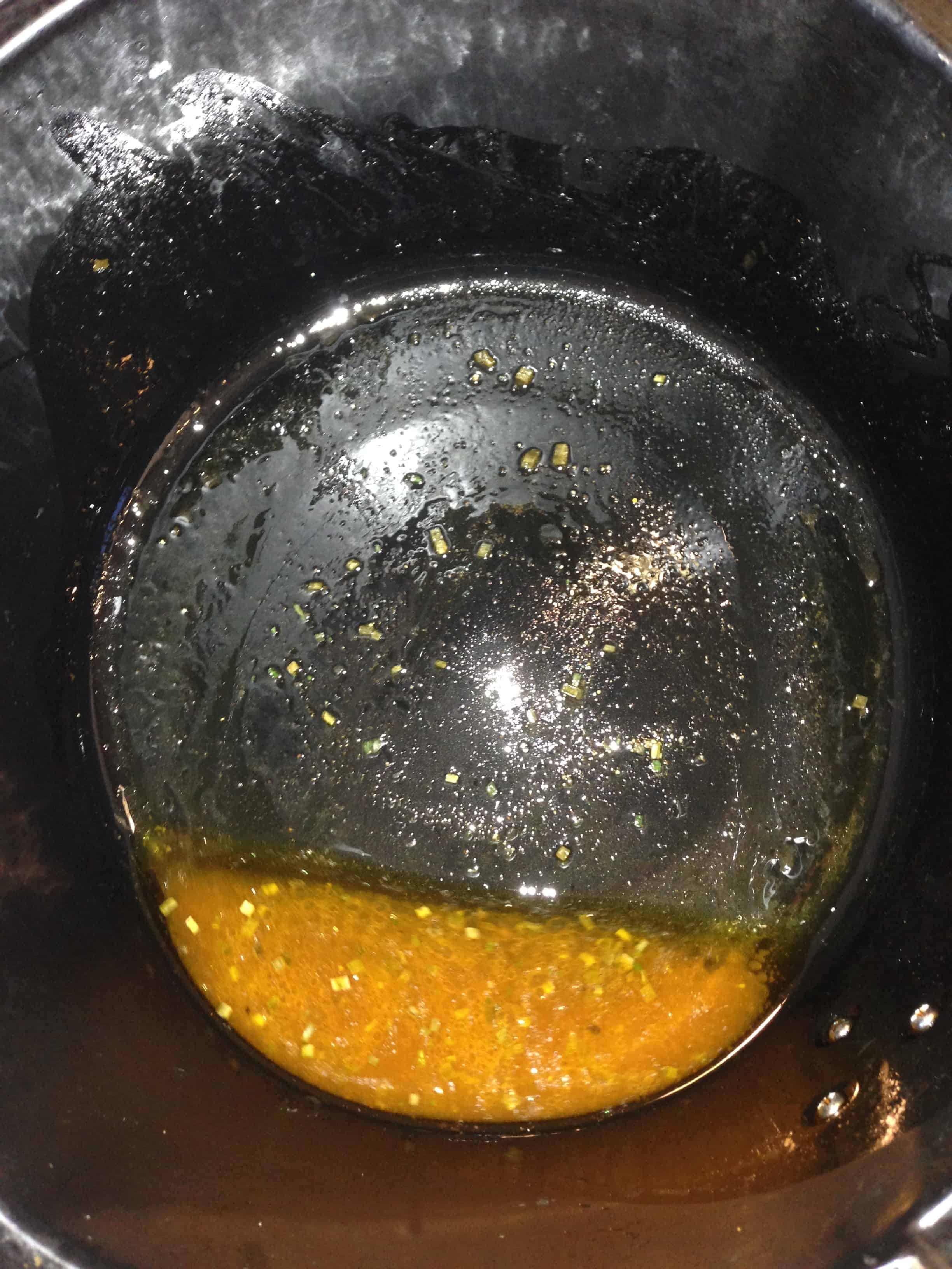 Drain this juice off from air fryer after 5-10 minutes of cooking