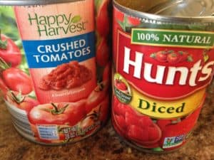 I confess: I use commercial canned tomatoes to make my ketchup