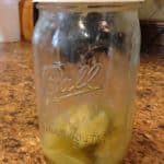 My almost empty jar. Need more limes!