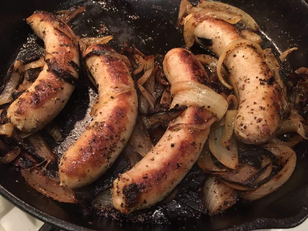 It's great with sausages and grilled onions!