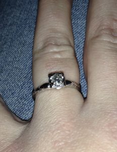 My vintage diamond ring that I picked out on Ebay. I love it!