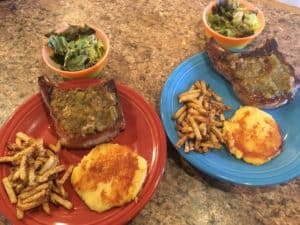 Pork Chops with Green Tomato Bacon Jam