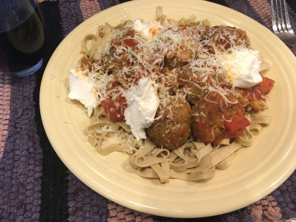 Eggplant Turkey Meatballs