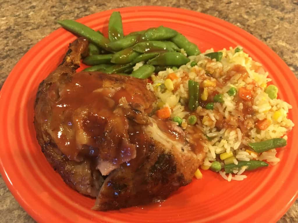 Roast Duck with Plum Ginger Sauce