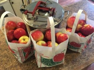 Local apples from orchard