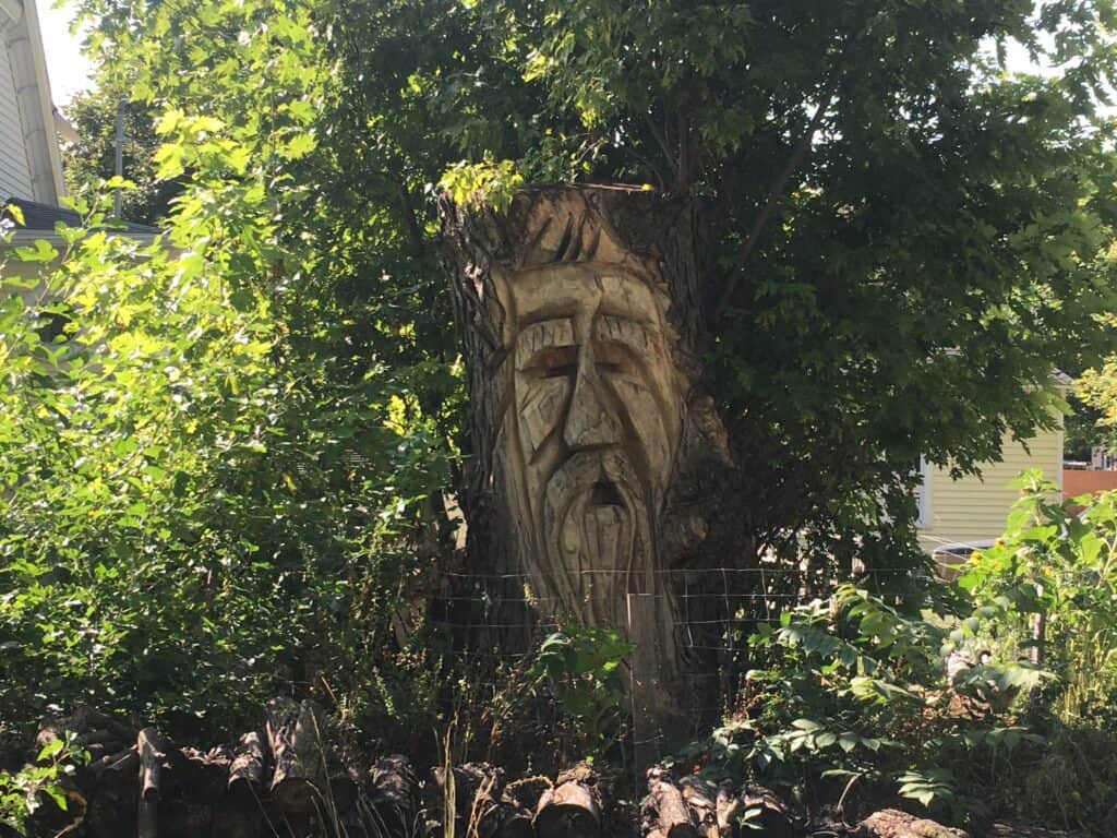 The Tree Spirit carving