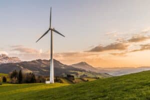 Photo of a wind turbine renewable energy