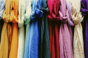 Slow fashion - lineup of linen fabrics