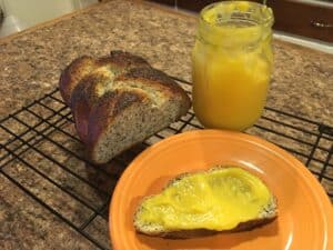 Lemon Curd with Braided Poppyseed Bread