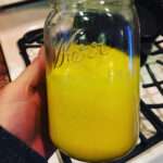 Lemon curd in a mason jar