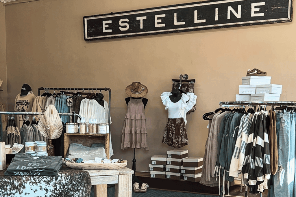 Generic interior photo of Bebe & Lou boutique in Estelline, South Dakota - one of the retail locations where Preserving My Sanity soap is stocked.