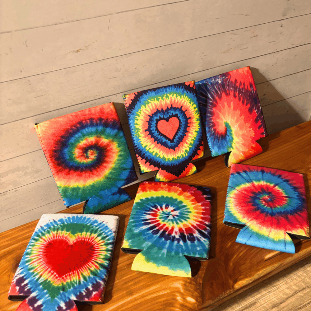 Tie Dye Can Koozies