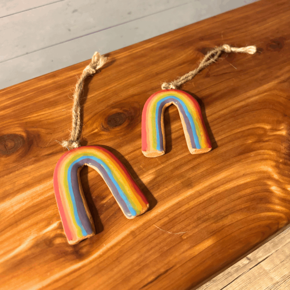 Ceramic Rainbow Ornament