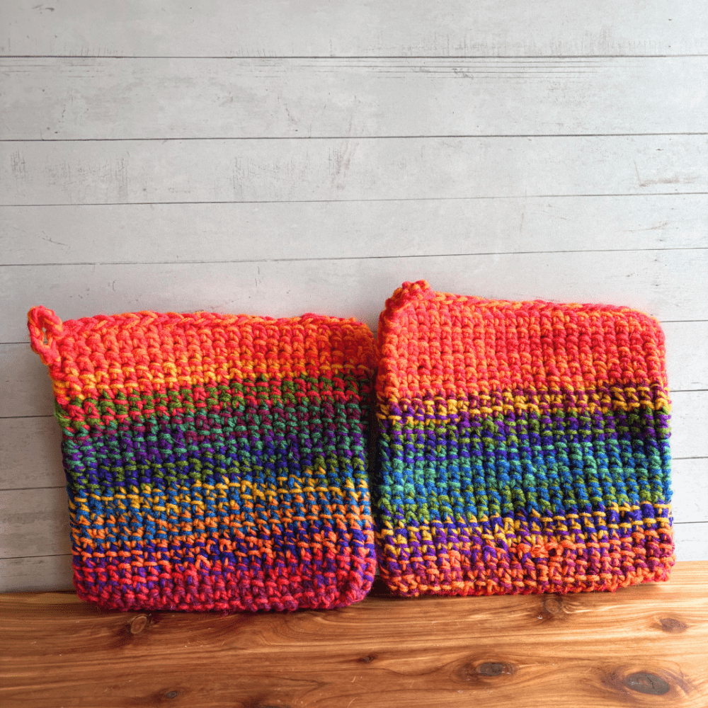 Crocheted Potholders Set