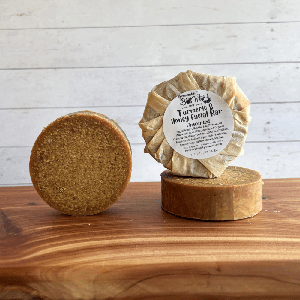 Unscented Turmeric &  Honey Facial Soap